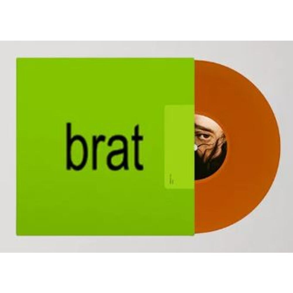 Charli XCX -‎ BRAT Limited LP One Size Orange Translucent Swirl Color Vinyl